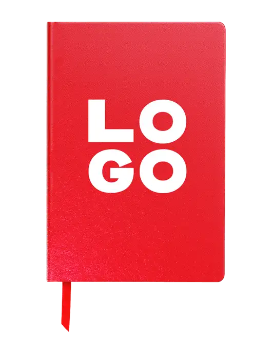 Achieve Red Hardcover Journal, 5.5 x 8.37 w/Logo