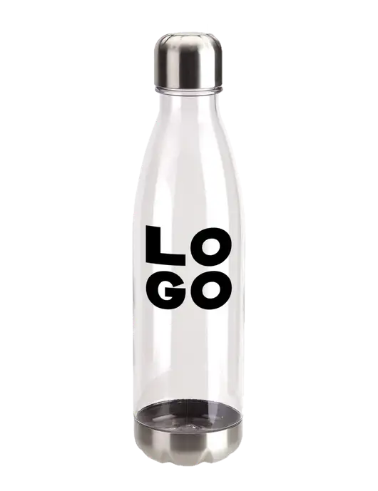 Bayside Tritan Clear 25 oz Bottle with Stainless Base and Cap w/Logo