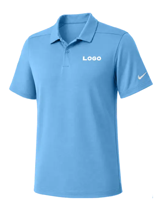 Nike Light Blue Dry Essential Solid Polo w/Logo