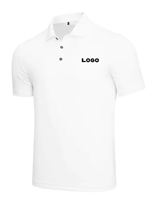 Adidas White Performance Polo w/Logo