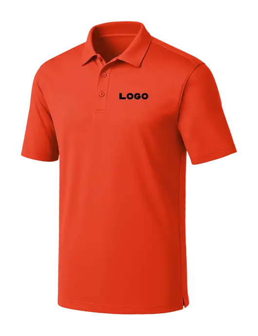 Orange Silk Touch Performance Polo w/Logo