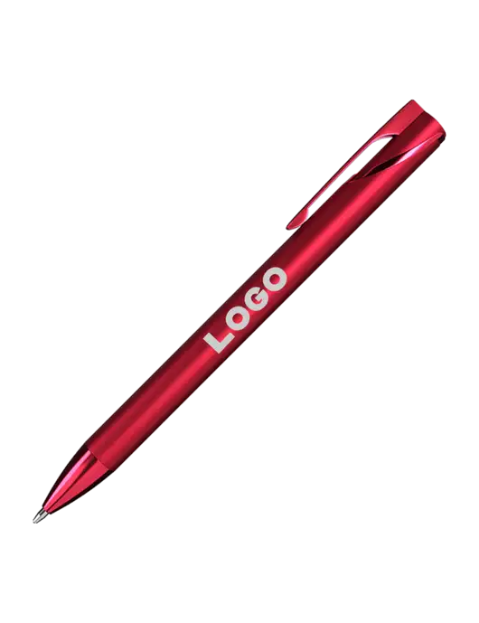Red HyperNova Ballpoint Pen - Black Ink w/Logo