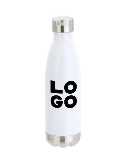 City Go White 17 oz Insulated Bottle w/Logo