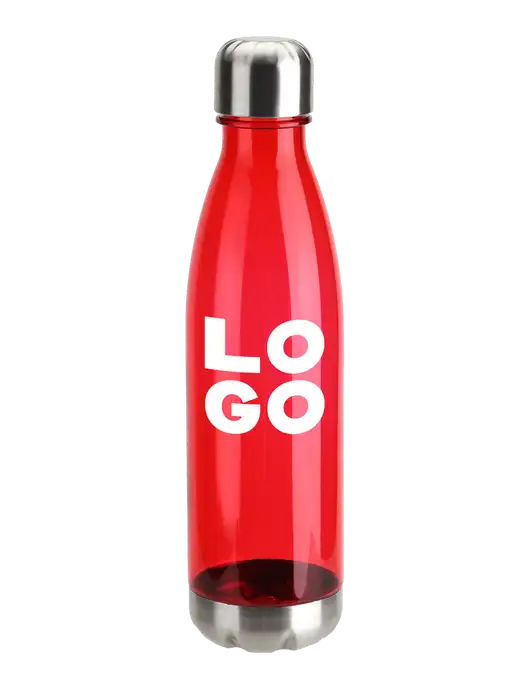 Bayside Tritan Red 25 oz Bottle with Stainless Base and Cap w/Logo