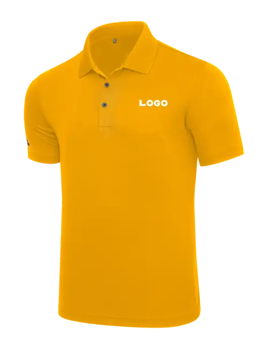 Adidas Yellow Gold Performance Polo w/Logo