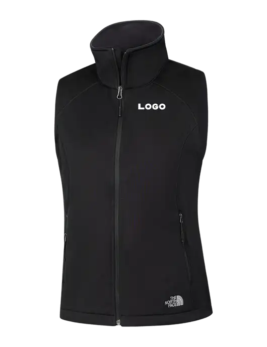 The North Face Womens Black Ridgewall Soft Shell Vest  w/Logo
