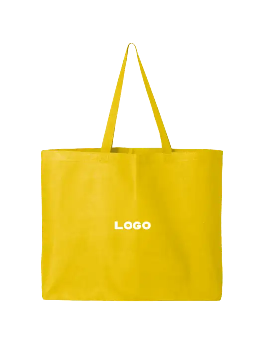 Sturdy Canvas Yellow Tote w/Logo