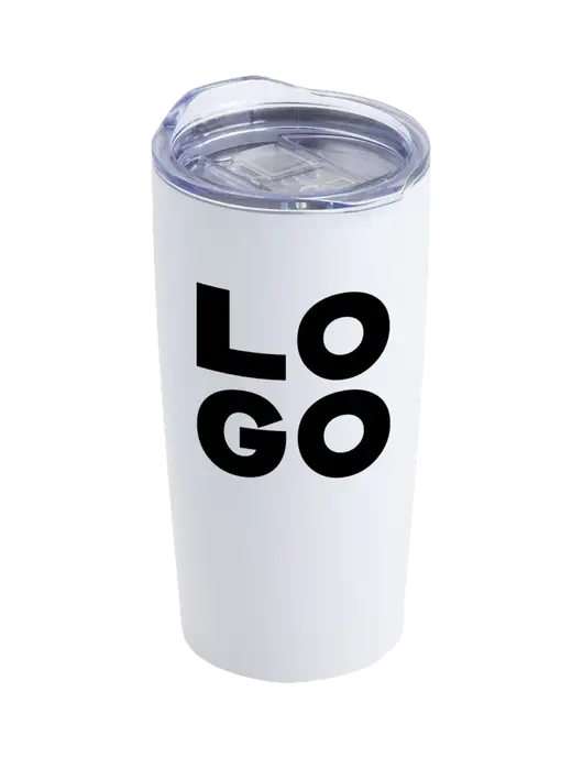 Society White 20 oz Insulated Tumbler w/Logo