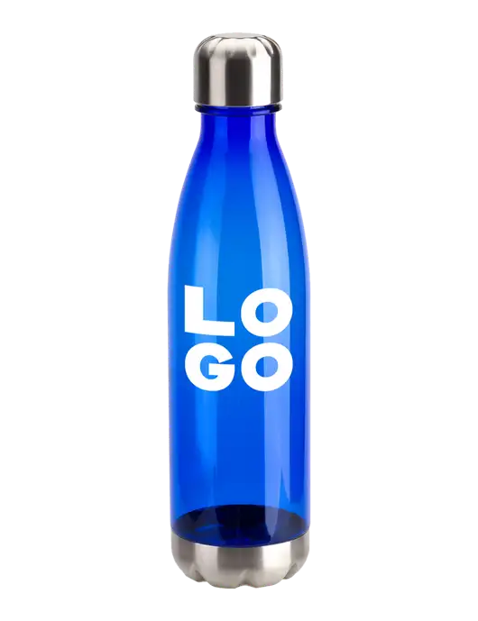 Bayside Tritan Blue 25 oz Bottle with Stainless Base and Cap w/Logo
