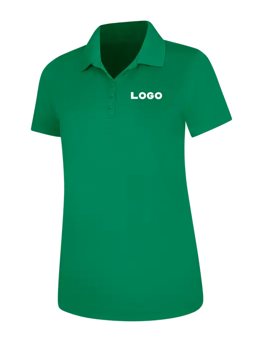Kelly Green Womens Dry Zone UV Mesh Polo w/Logo