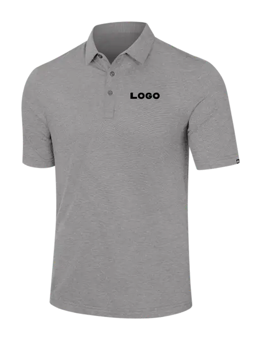 TravisMathew Light Grey Heather Sunnyvale Polo w/Logo