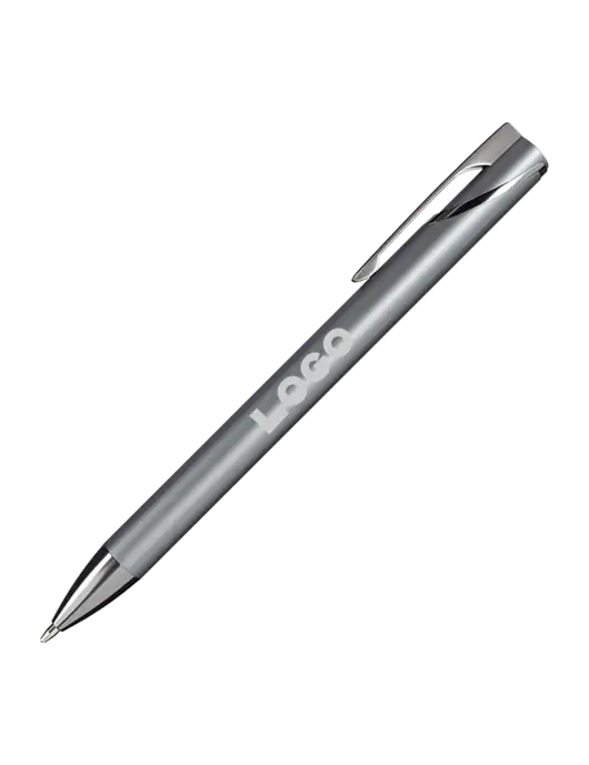 Dark Grey HyperNova Ballpoint Pen - Black Ink w/Logo