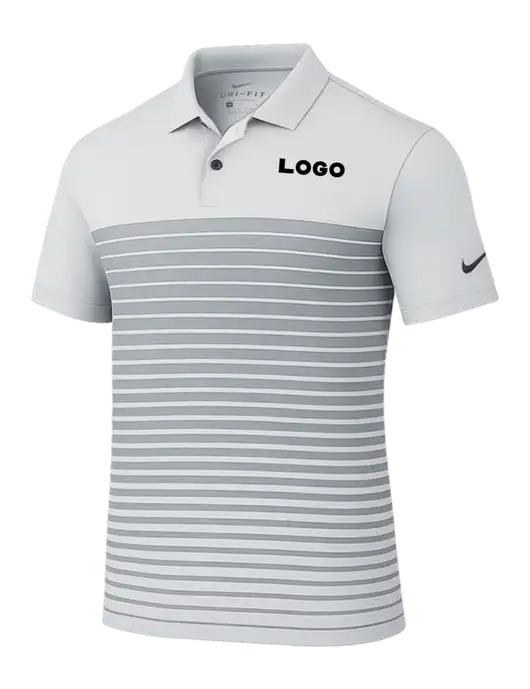 Nike Light Grey Dri-FIT Vapor Block Polo w/Logo