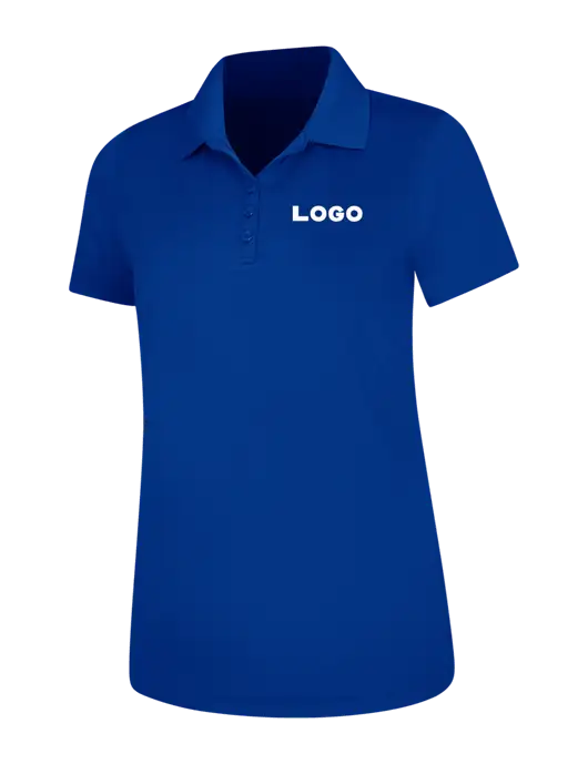 Dark Royal Womens Dry Zone UV Mesh Polo w/Logo