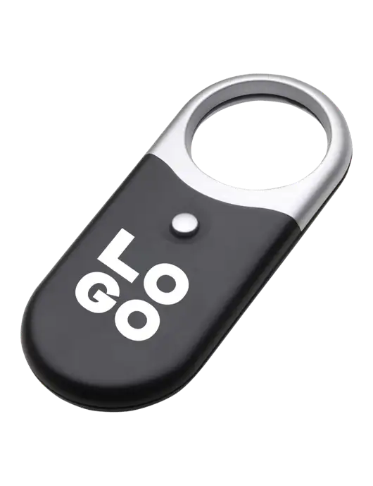 Compact Black Magnifier Light w/Logo