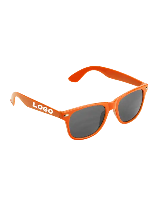 Daytona Orange Sunglasses w/Logo