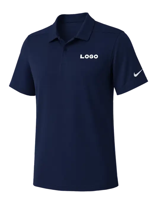 Nike Navy Dry Essential Solid Polo w/Logo