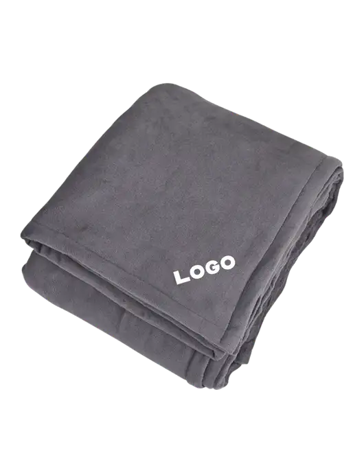 Mountain Lodge Hearth Grey Blanket  w/Logo