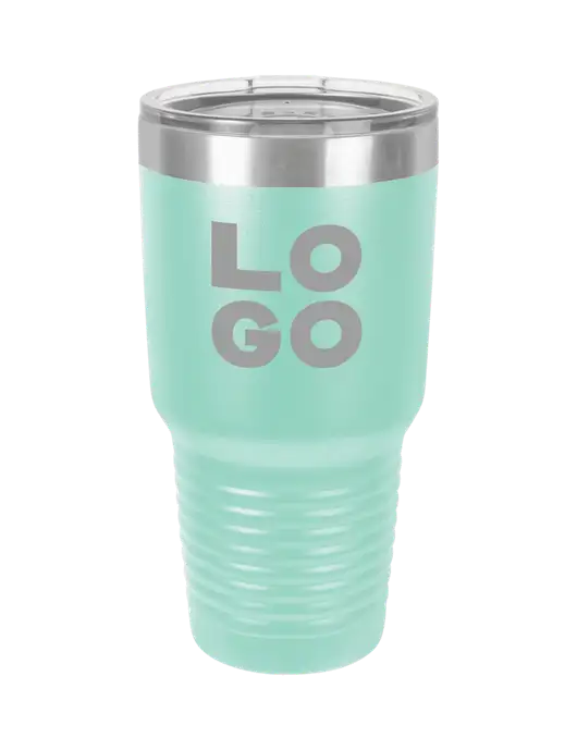 Polar Camel 30 oz Powder Coated Seafoam Vacuum Insulated Tumbler w/Logo