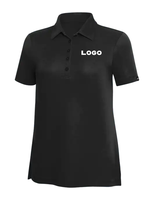 TravisMathew Black Solid Womens Oceanside Polo w/Logo