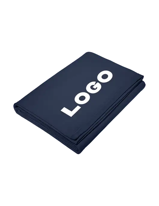 Core Navy Fleece Sweatshirt Blanket w/Logo