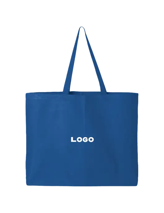 Sturdy Canvas Royal Blue Tote w/Logo