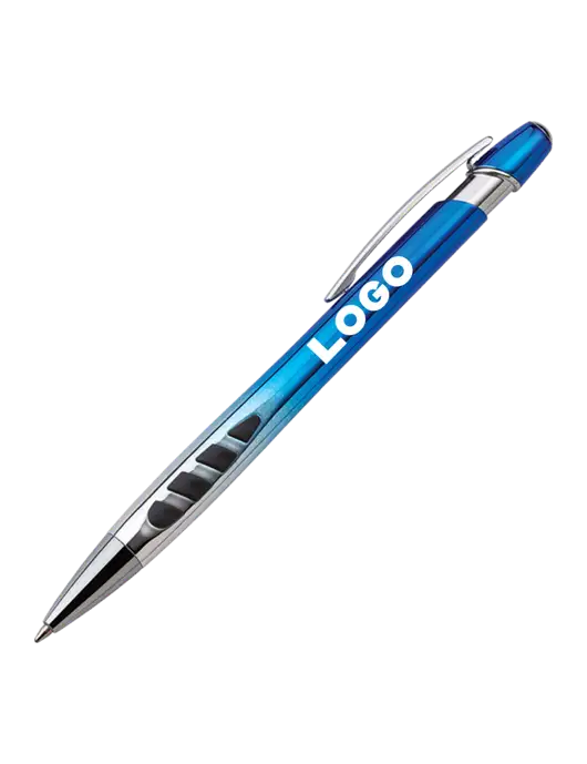 Zenith Blue Ballpoint Pen - Blue ink w/Logo