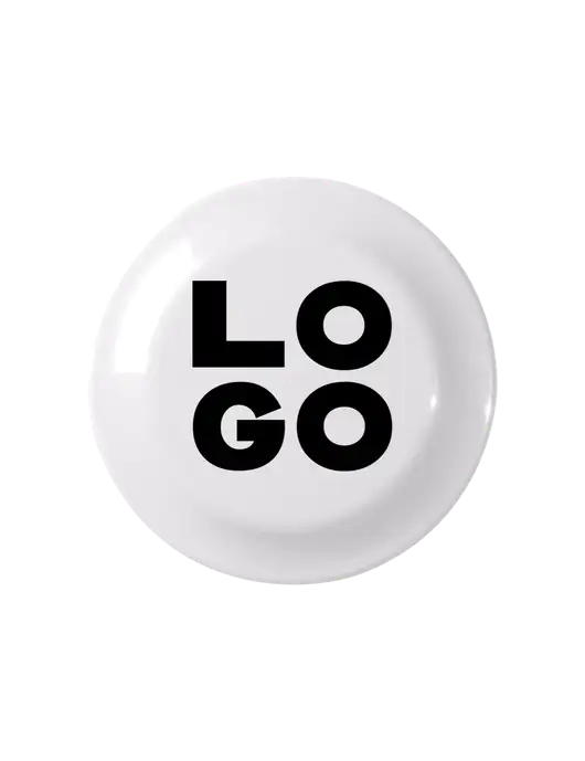 Fun White Flying Disc w/Logo