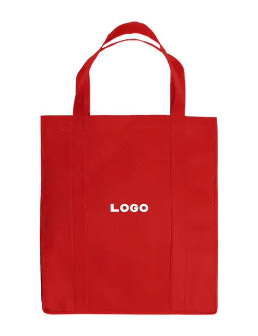 Eco Reusable Jumbo Red Shopping Bag w/Logo