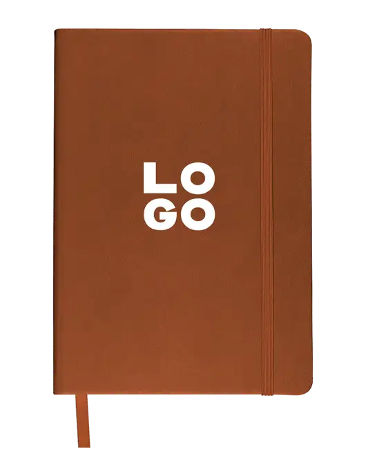 Leeman Light Brown Tuscany Journal 5.75 x 8.25 w/Logo