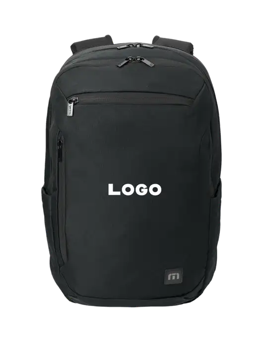 TravisMathew Black Duration Backpack w/Logo