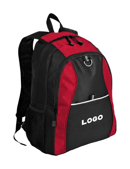 Honeycomb Red/Black Backpack w/Logo