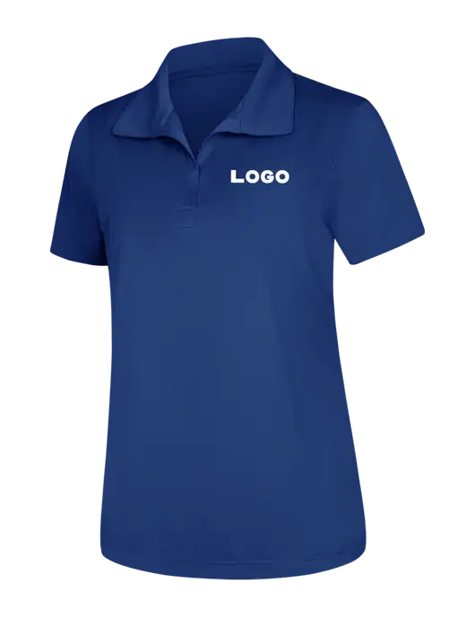 Womens Royal Micropique Sport-Wick Polo w/Logo