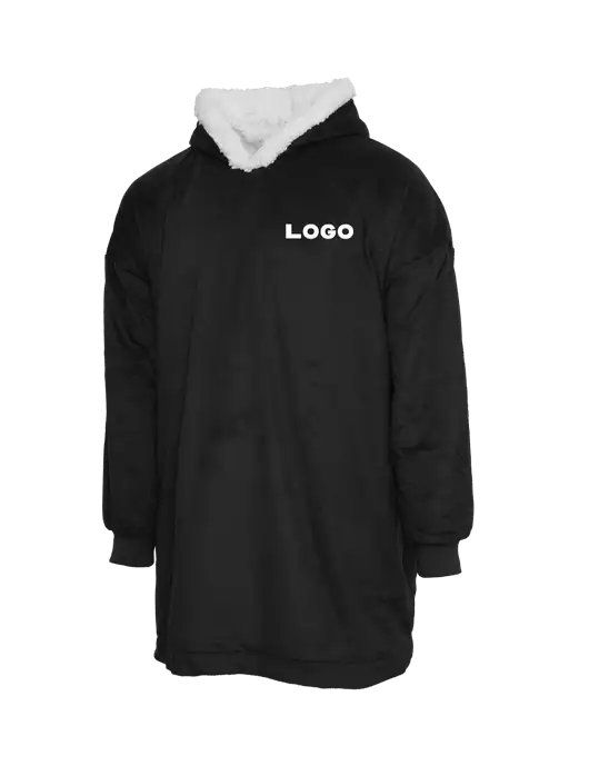 Wearable Lodge Black Blanket w/Logo