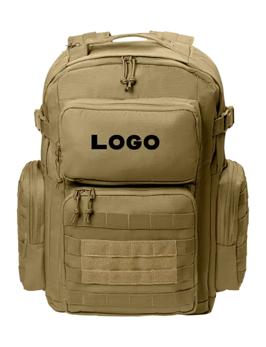 CornerStone Dark Tan Tactical Backpack w/Logo