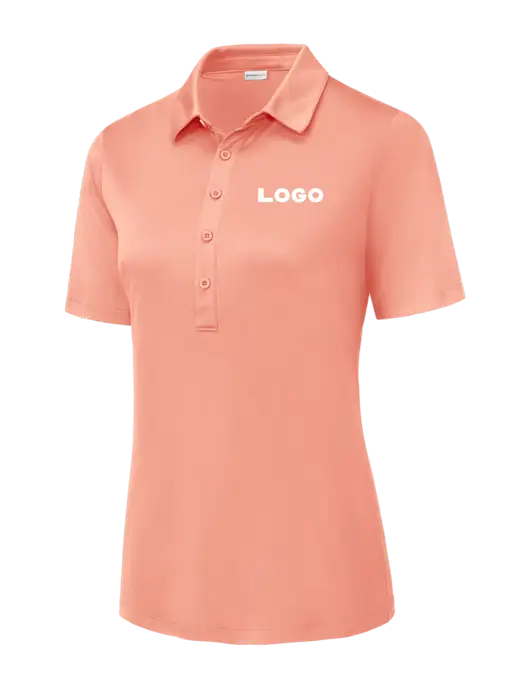 Soft Coral Womens Posi-UV Pro Polo w/Logo