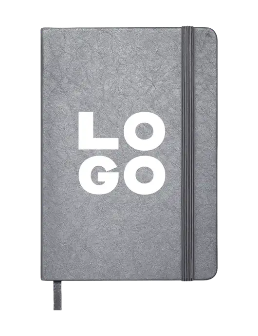 Granite Dark Grey Hardcover Journal, 5.62 X  8.37 w/Logo