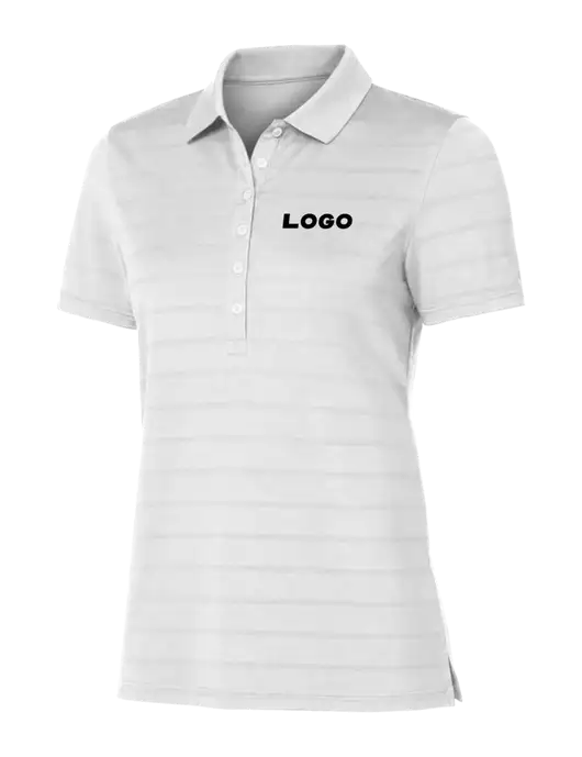 Callaway Womens Bright White Ventilated Polo w/Logo