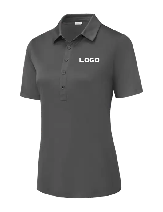 Dark Smoke Grey Womens Posi-UV Pro Polo w/Logo