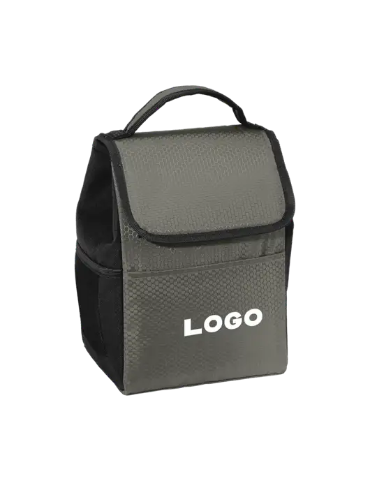 Lunch Bag Grey/Black Cooler w/Logo