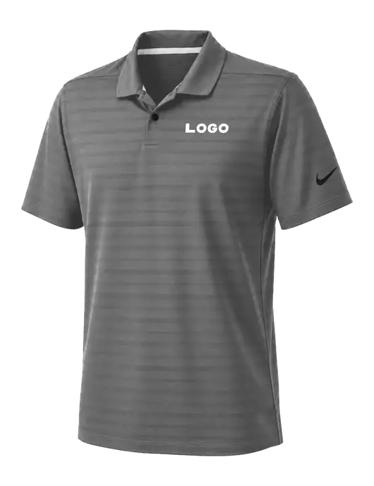 Nike Dark Medium Grey Dri-FIT Vapor Jacquard Polo w/Logo