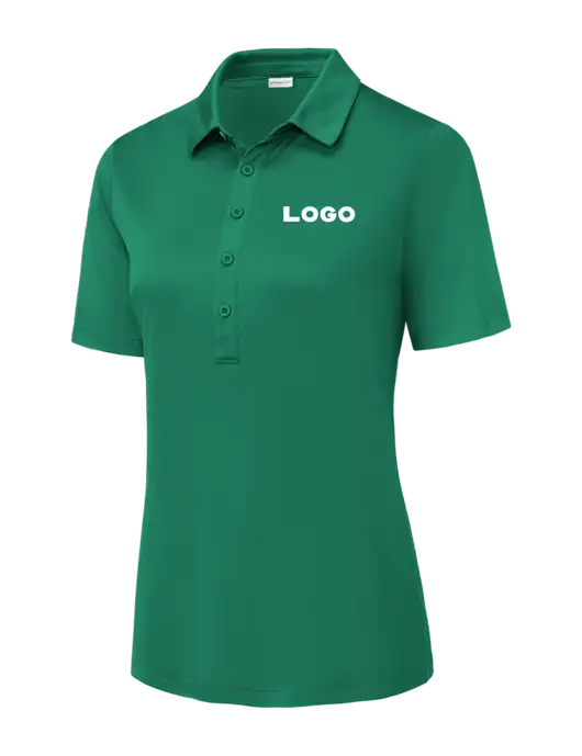 Kelly Green Womens Posi-UV Pro Polo w/Logo