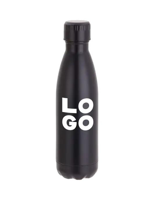 City Go Matte Black 17 oz Insulated Bottle w/Logo