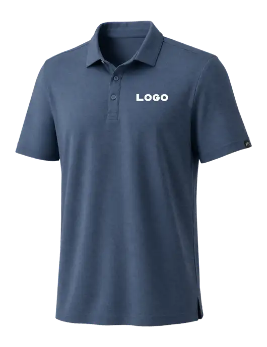 TravisMathew Dark Slate Blue Coto Performance Polo w/Logo
