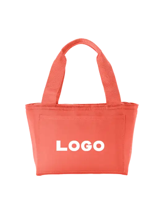 Iso Dark Coral Lunch Tote w/Logo