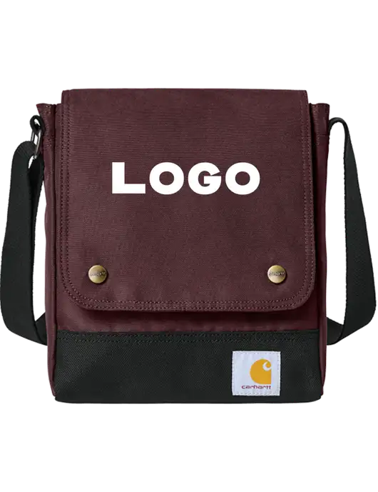 Carhartt Maroon Crossbody Snap Bag w/Logo
