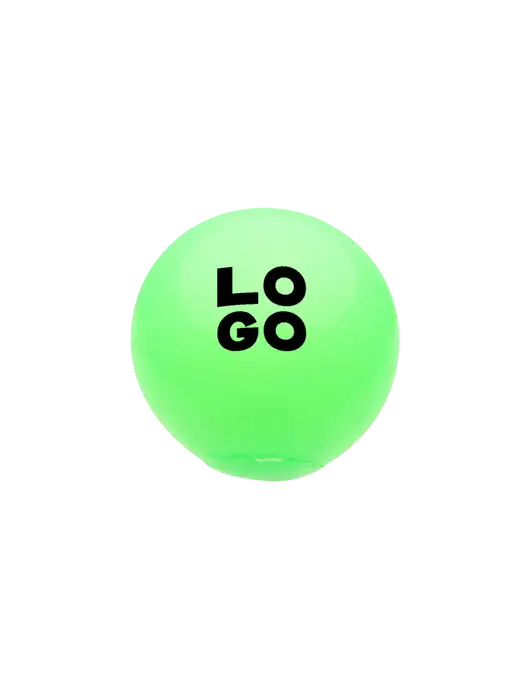 Light Up Neon Green Bounce Ball w/Logo