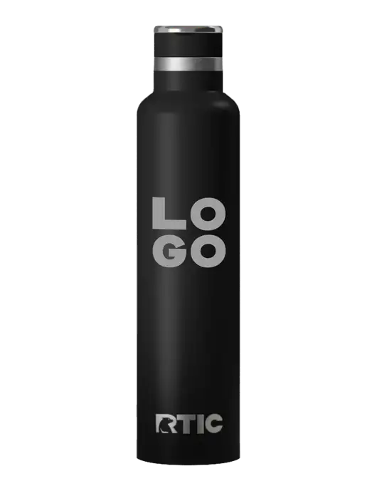 RTIC Journey 26 oz Black Bottle w/Logo