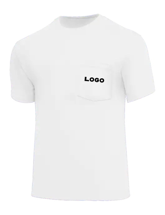 Core Blend White Pocket T-Shirt w/Logo