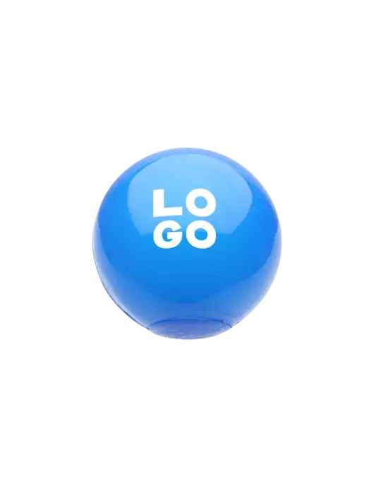 Light Up Light Royal Blue Bounce Ball w/Logo